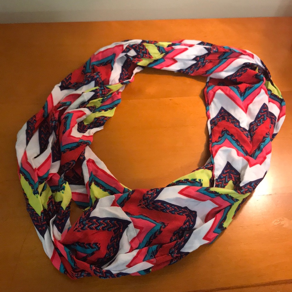 Vibrant Chevron Infinity Scarf